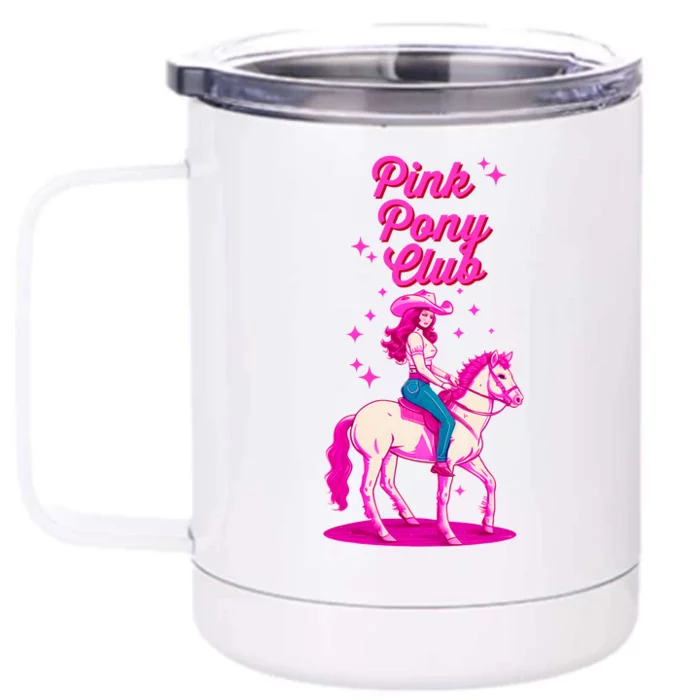 Pink Pony Club Front & Back 12oz Stainless Steel Tumbler Cup