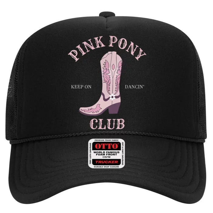 Pink Pony Club High Crown Mesh Trucker Hat