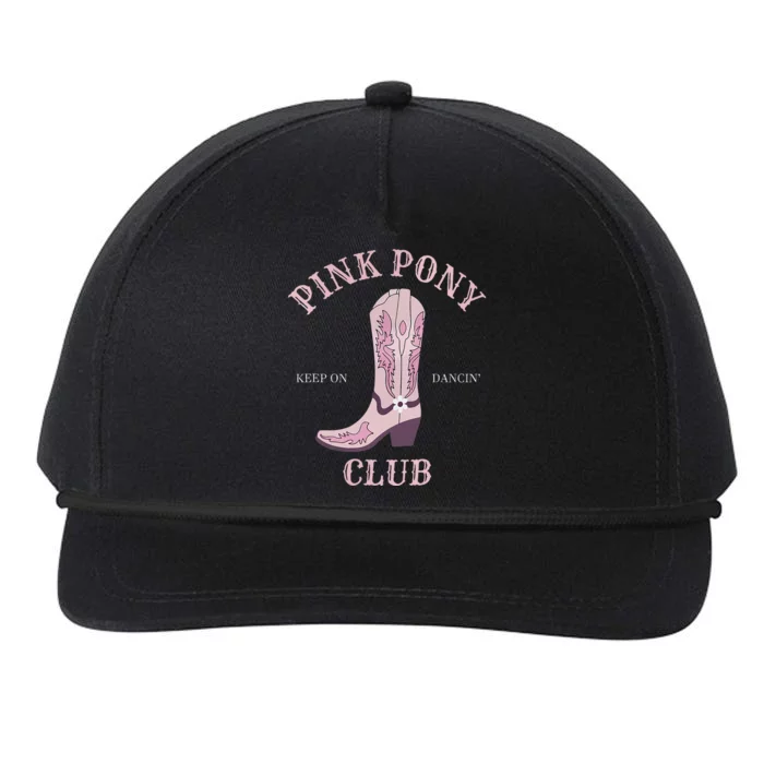 Pink Pony Club Snapback Five-Panel Rope Hat