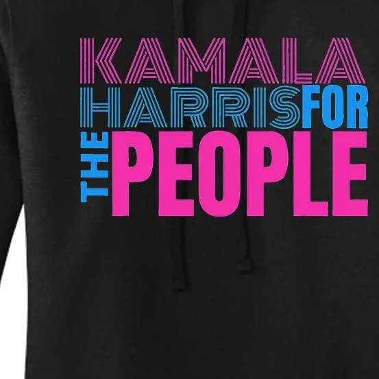 Politically Purrfect Cats For Kamala Harris 2024 Women's Pullover Hoodie