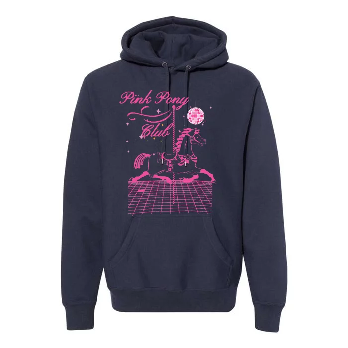 Pink Pony Club Groovy Birthday Cow Premium Hoodie