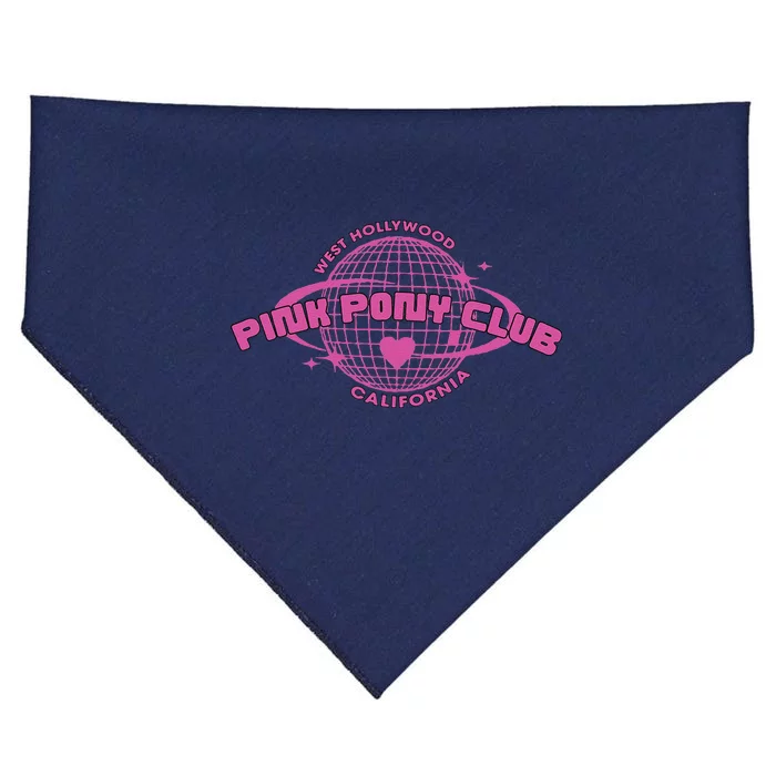 Pink Pony Club Groovybirthday Cow USA-Made Doggie Bandana