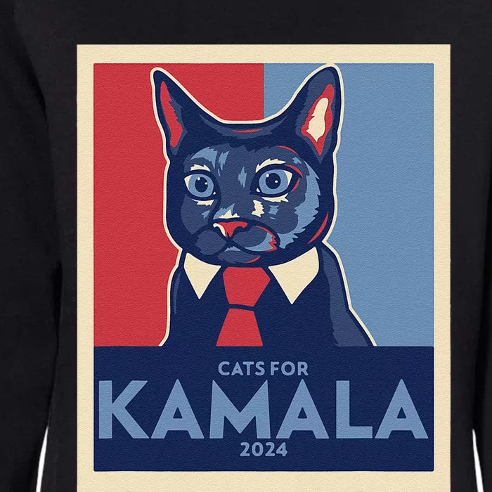 Politically Purrfect Cats For Kamala Harris 2024 President Gift Womens California Wash Sweatshirt