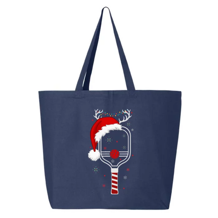 Pickleball Player Christmas Holiday Reindeer Xmas 25L Jumbo Tote