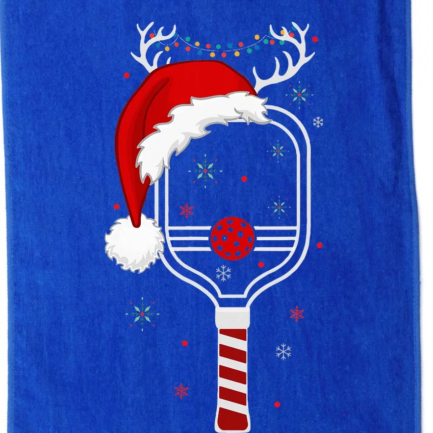 Pickleball Player Christmas Holiday Reindeer Xmas Platinum Collection Golf Towel