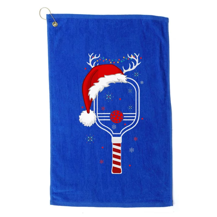 Pickleball Player Christmas Holiday Reindeer Xmas Platinum Collection Golf Towel