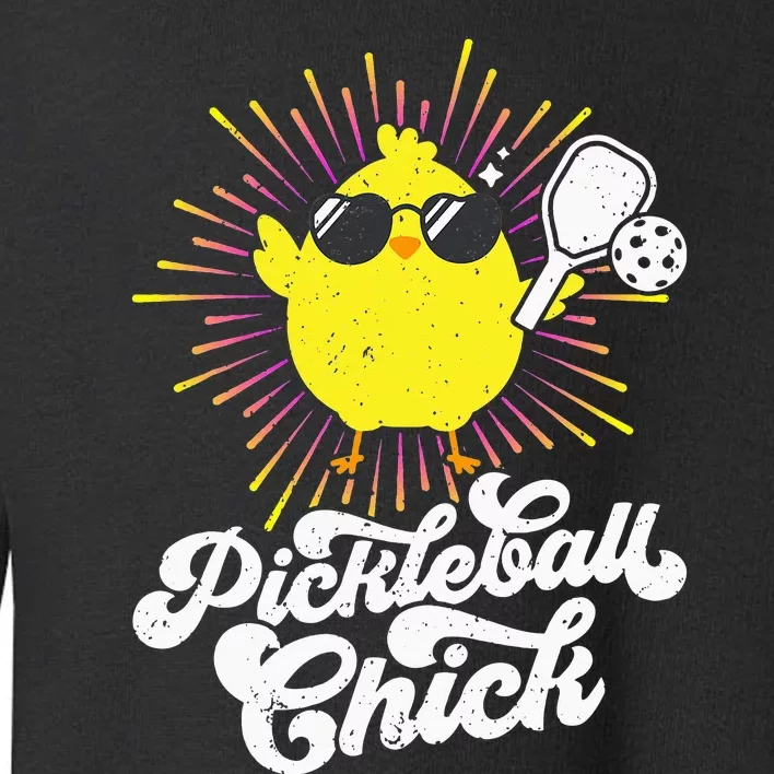 Pickleball Pickleball Chick Pickleball Lover Toddler Sweatshirt