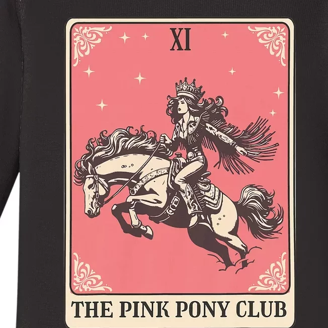 Pink Pony Club Live Dancers Tarot Card Baby Long Sleeve Bodysuit