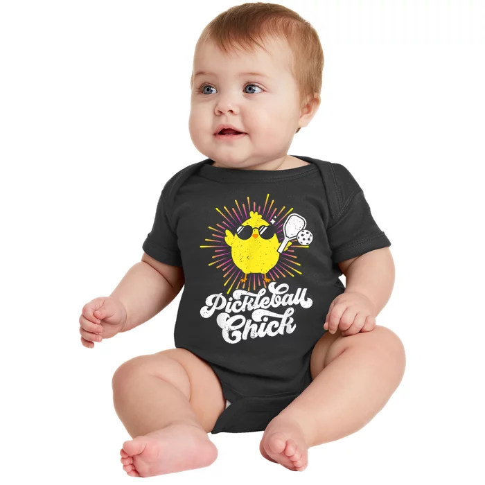 Pickleball, Pickleball Chick Tee, Pickleball Lover Baby Bodysuit