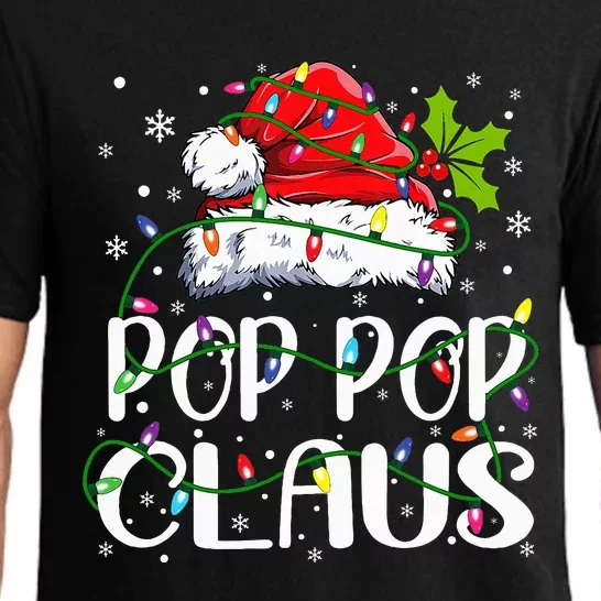 Pop Pop Claus  Christmas Lights Pajama Family Matching Pajama Set