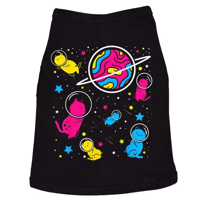 Pan Pride Cat In Space Pansexual Doggie Tank