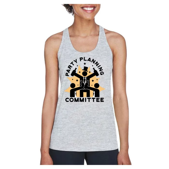 Party Planning Committee Women's Racerback Tank