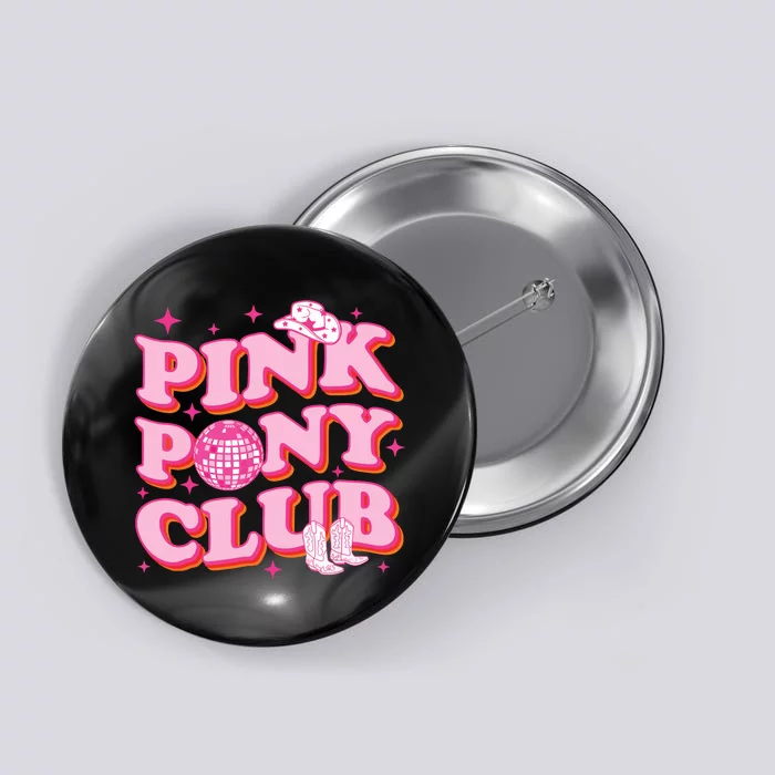 Pink Pony Club Button