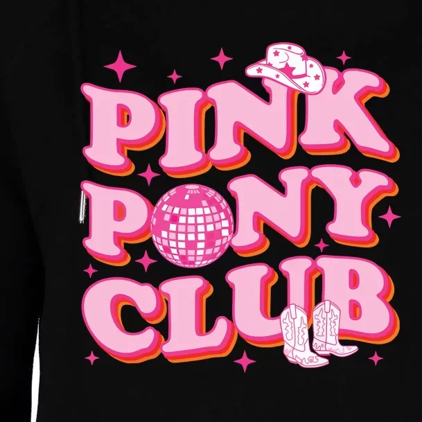 Pink Pony Club Womens Funnel Neck Pullover Hood