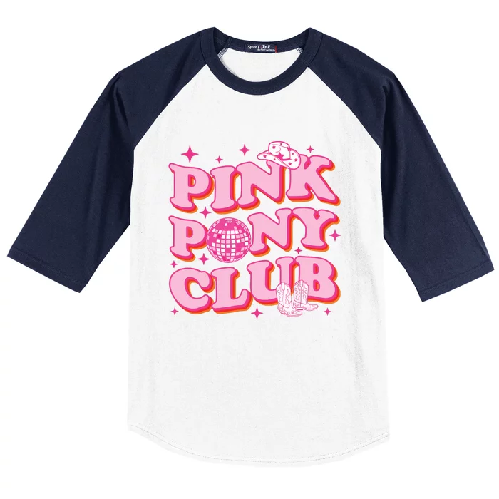 Pink Pony Club Baseball Sleeve Shirt