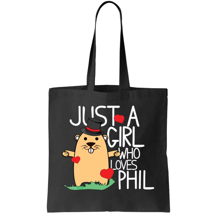 Punxsy Phils Cute Groundhog Day Holiday Design Tote Bag