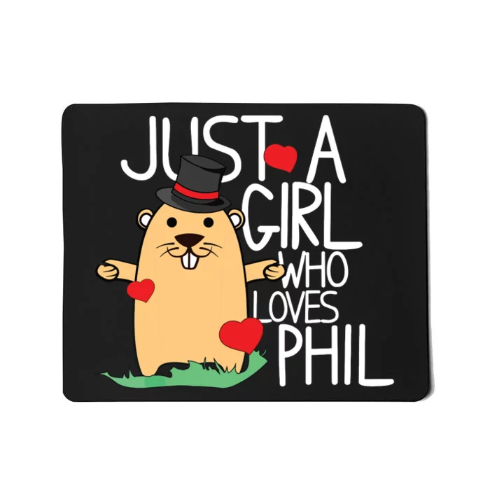 Punxsy Phils Cute Groundhog Day Holiday Design Mousepad