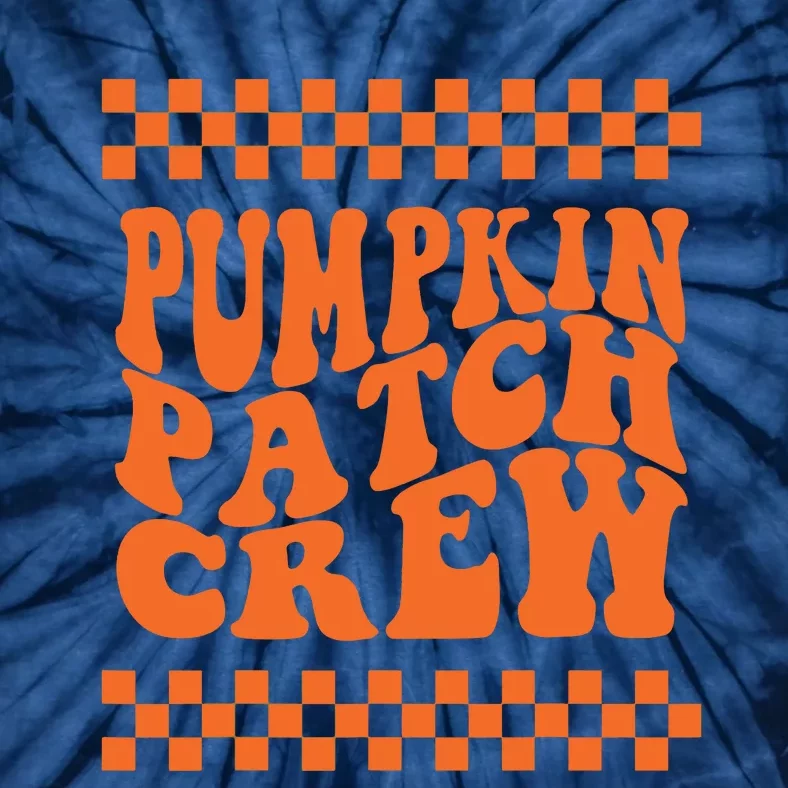 Pumpkin Patch Crew Matching Family Retro Halloween Groovy Tie-Dye T-Shirt