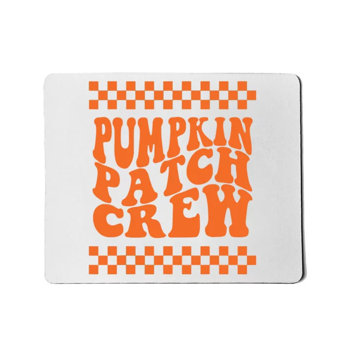 Pumpkin Patch Crew Matching Family Retro Halloween Groovy Mousepad