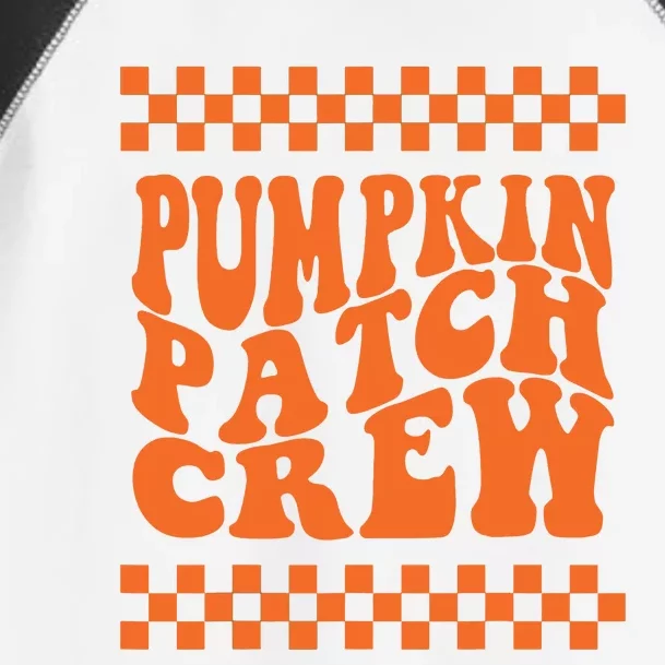 Pumpkin Patch Crew Matching Family Retro Halloween Groovy Toddler Fine Jersey T-Shirt