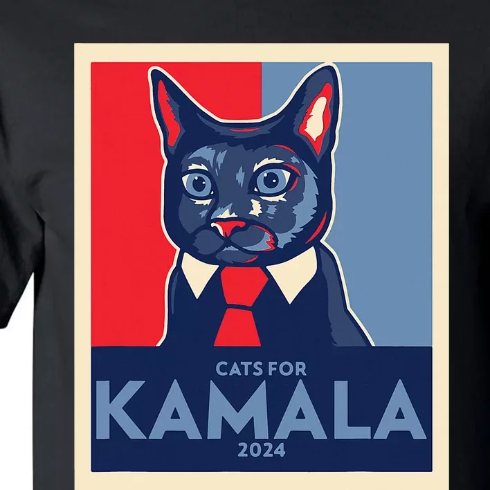 Politically Purrfect Cats For Kamala Harris 2024 President Tall T-Shirt