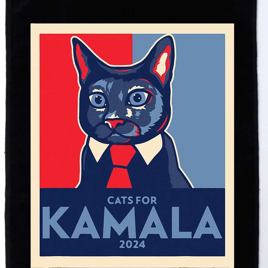 Politically Purrfect Cats For Kamala Harris 2024 President Platinum Collection Golf Towel