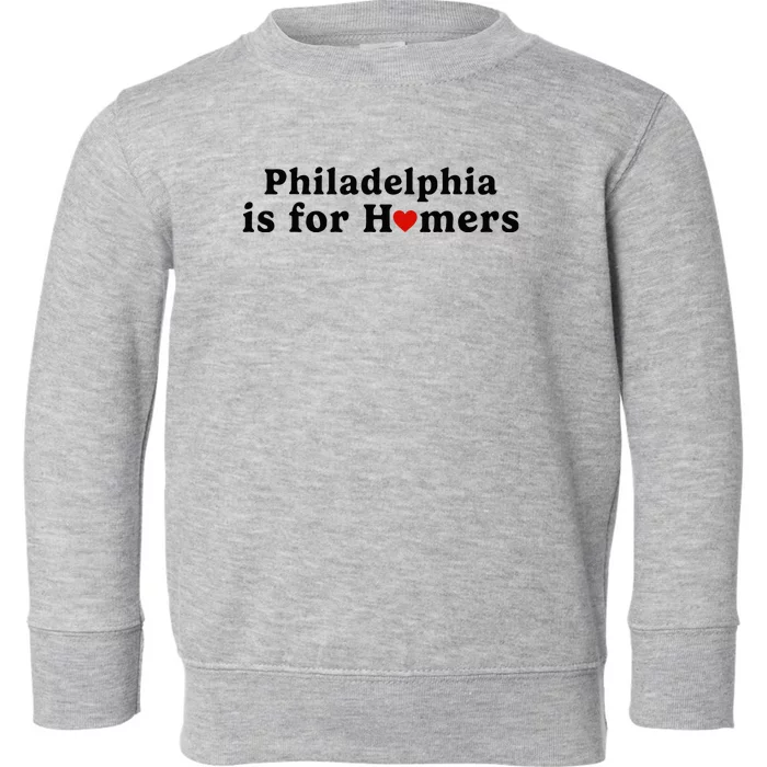 Philly Pride Celebrating Philadelphia's Sports Culture Toddler Sweatshirt