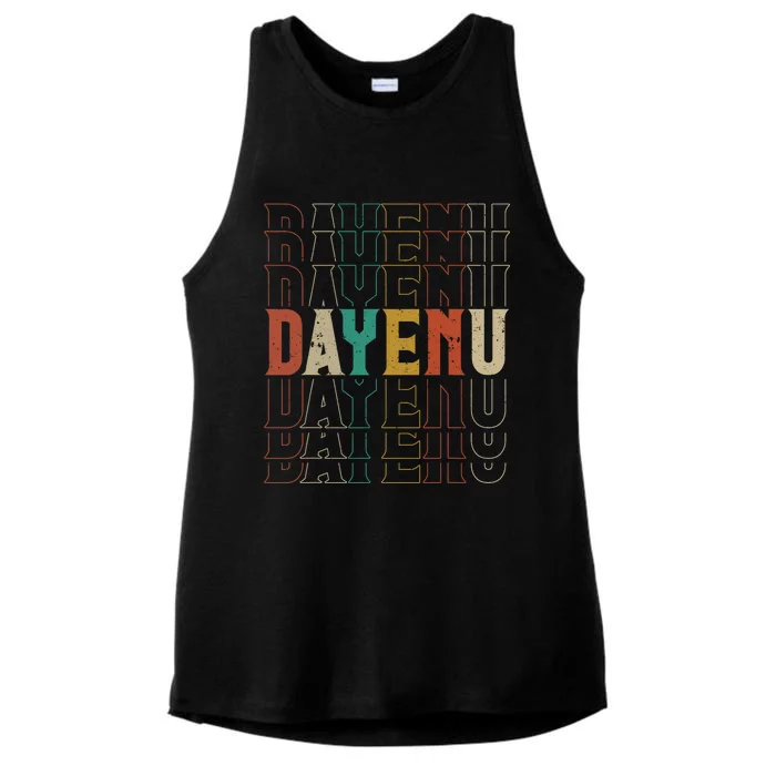 Pesach Passover Dayenu Enough Prayer Seder Jewish Holiday Ladies Tri-Blend Wicking Tank