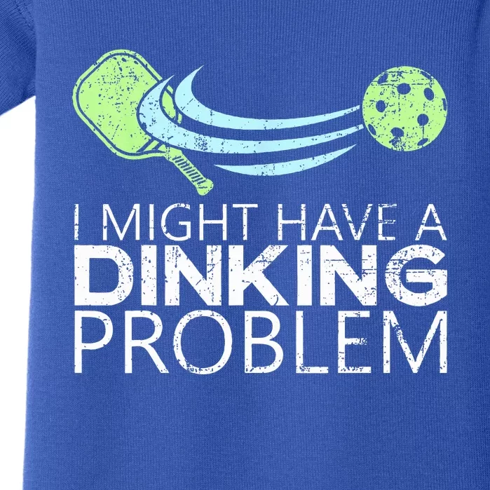 Pickleball Player Dinking Problem Funny Pickleball Baby Bodysuit