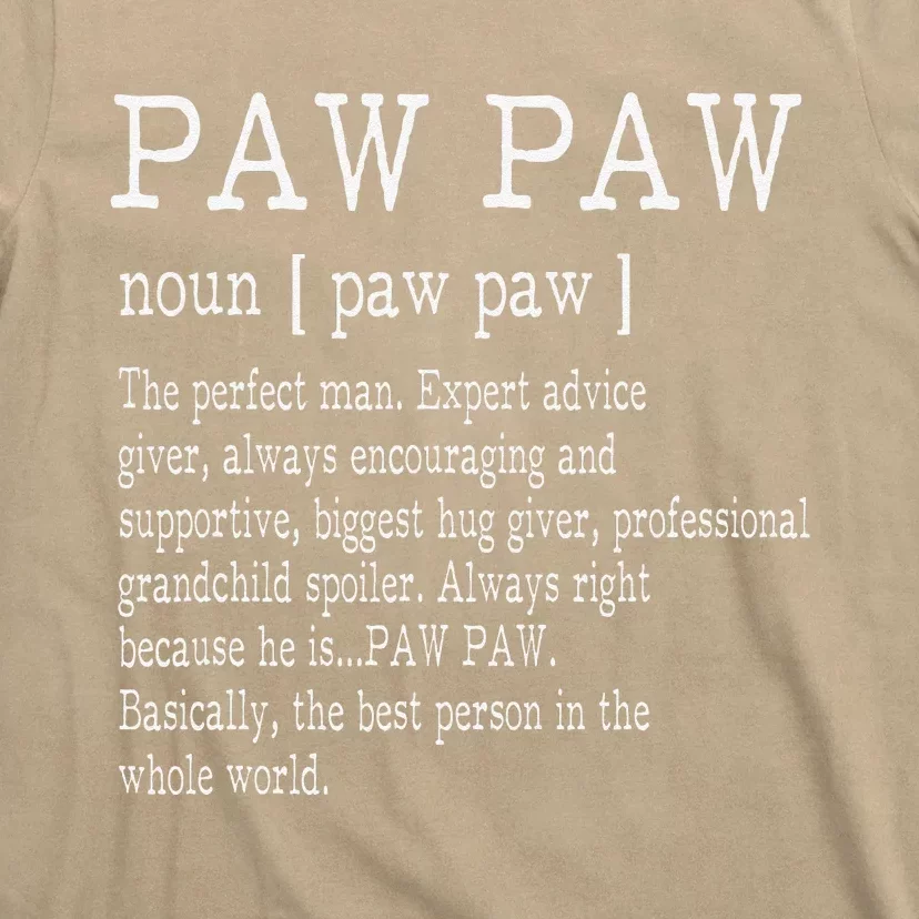 Paw Paw Definition Grandpa Fathers Day Gifts T-Shirt