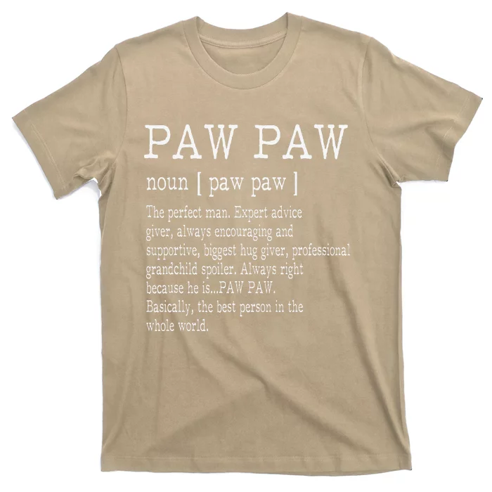 Paw Paw Definition Grandpa Fathers Day Gifts T-Shirt