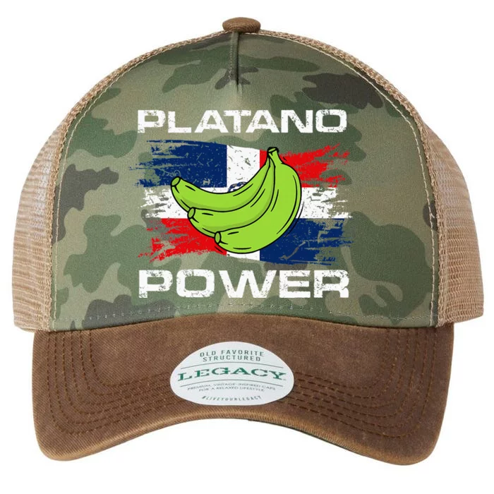 Platano Power Dominican Republic Flag Design Legacy Tie Dye Trucker Hat