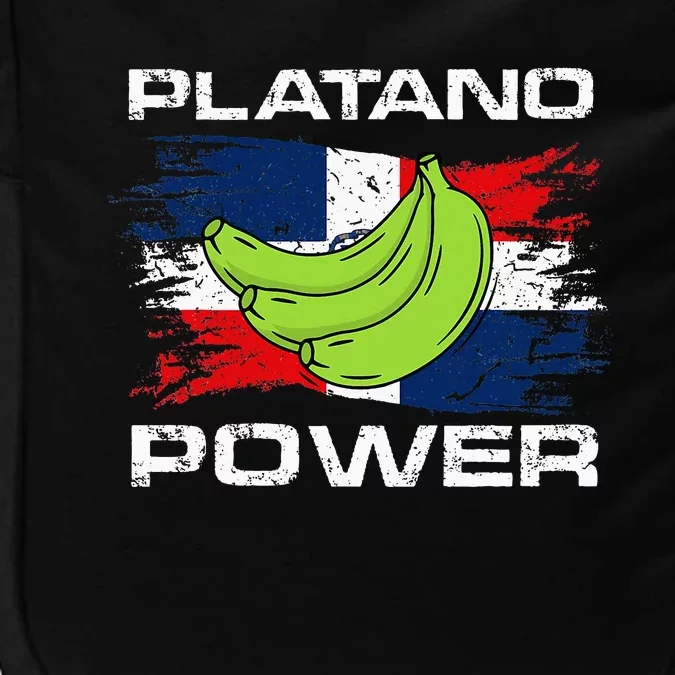 Platano Power Dominican Republic Flag Design Impact Tech Backpack