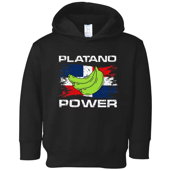 Platano Power Dominican Republic Flag Design Toddler Hoodie