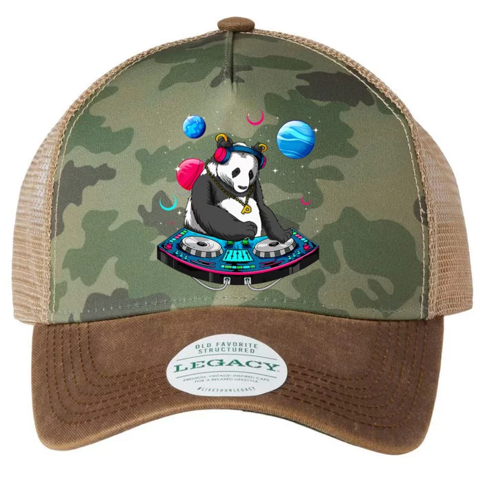 Psychedelic Panda DJEDM Raver Trance Music Legacy Tie Dye Trucker Hat