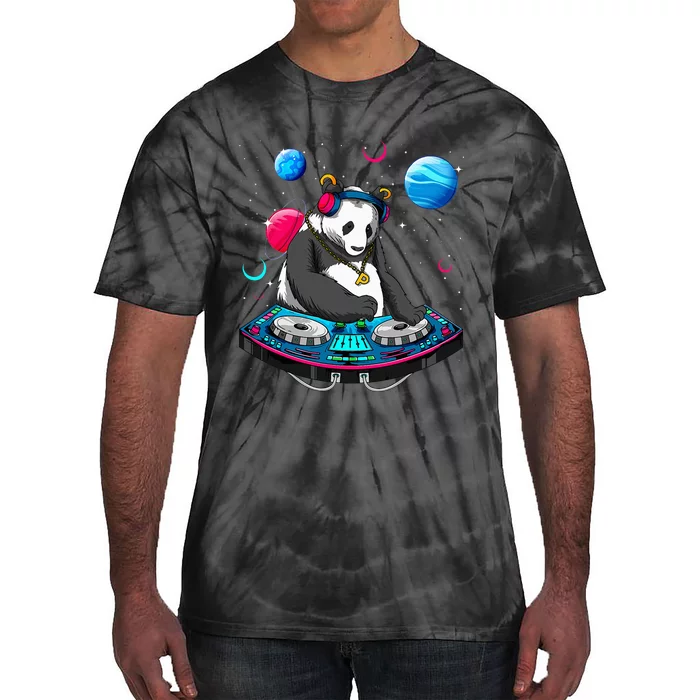 Psychedelic Panda DJEDM Raver Trance Music Tie-Dye T-Shirt