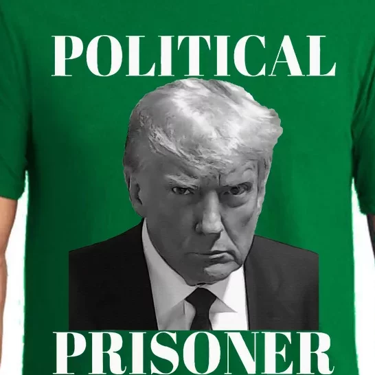 Political Prisoner Donald J Trump Black & White Mugshot Pajama Set