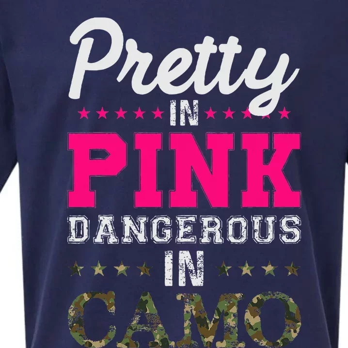 Pretty Pink Dangerous In Camo Hunter Sueded Cloud Jersey T-Shirt