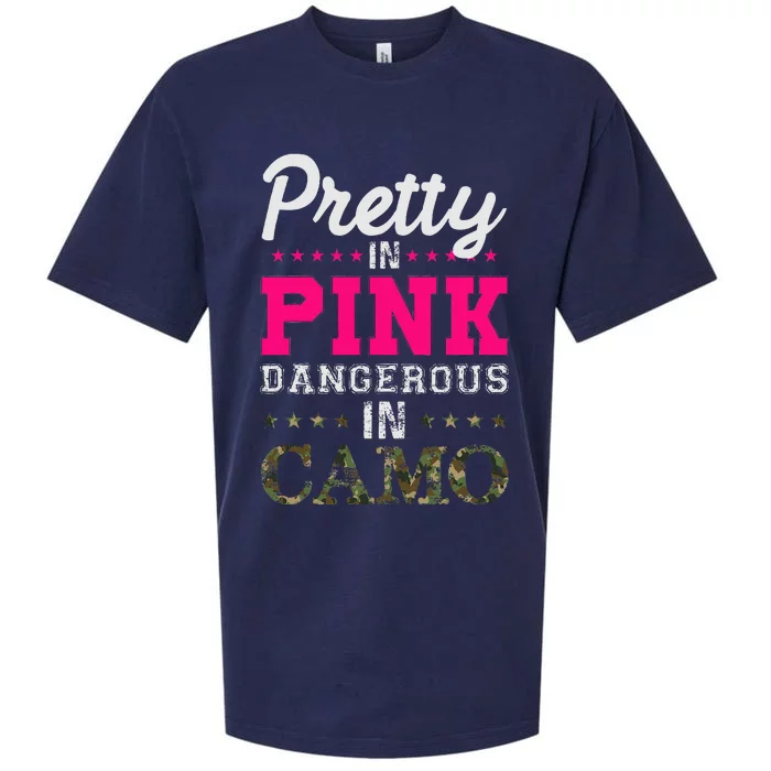 Pretty Pink Dangerous In Camo Hunter Sueded Cloud Jersey T-Shirt