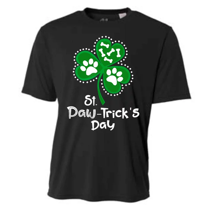 Paw Print Dog Owner Lover St Patricks Day Shamrock Cooling Performance Crew T-Shirt