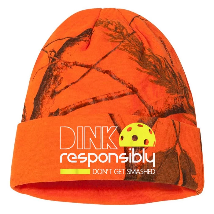 Pickleball Player Dink Responsibly Don't Get Smashed Kati - 12in Camo Beanie