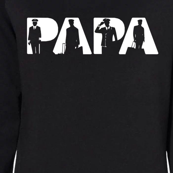 Proud Pilot Dad Funny Pilot Papa Father Gift Womens California Wash Sweatshirt