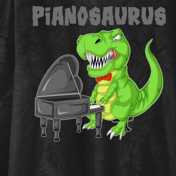 Pianosaurus Piano Dinosaur Hooded Wearable Blanket