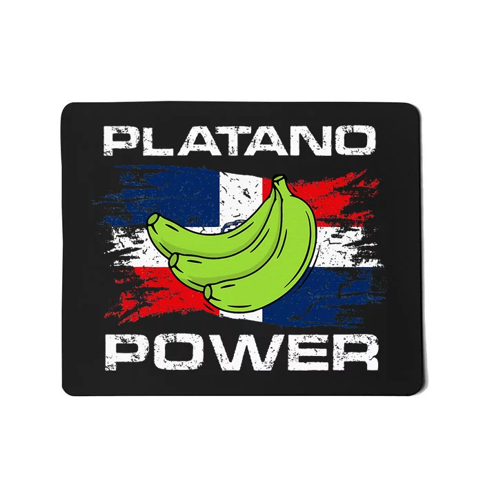 Platano Power Dominican Republic Flag Design Mousepad