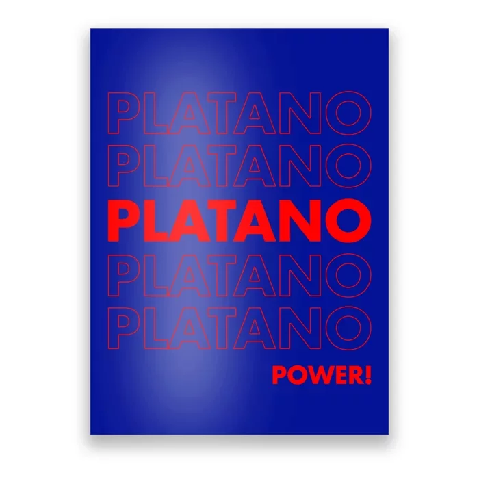 Platano Power Dominican Republic Gift Flag Dominicana Gift Poster