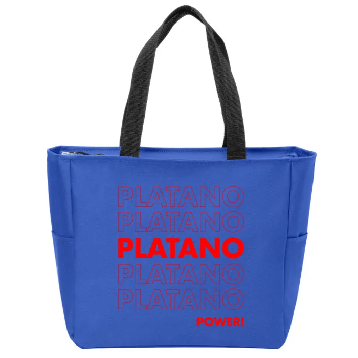 Platano Power Dominican Republic Gift Flag Dominicana Gift Zip Tote Bag