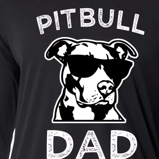 Proud Pitbull Dads Dog Dad Funny Hoodie Sweater Cooling Performance Long Sleeve Crew