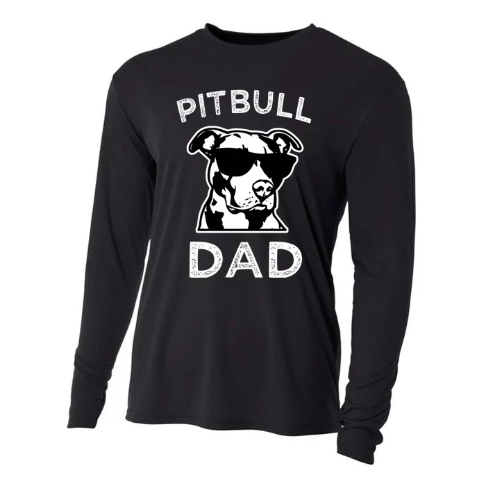 Proud Pitbull Dads Dog Dad Funny Hoodie Sweater Cooling Performance Long Sleeve Crew