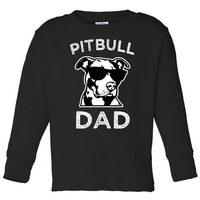 Proud Pitbull Dads Dog Dad Funny Hoodie Sweater Toddler Long Sleeve Shirt