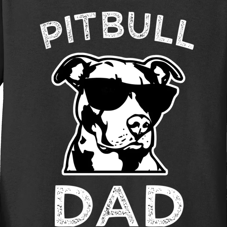 Proud Pitbull Dads Dog Dad Funny Hoodie Sweater Kids Long Sleeve Shirt